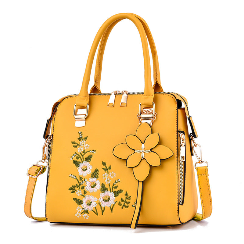 Women's Single-shoulder Messenger Handbag With Print Decoration