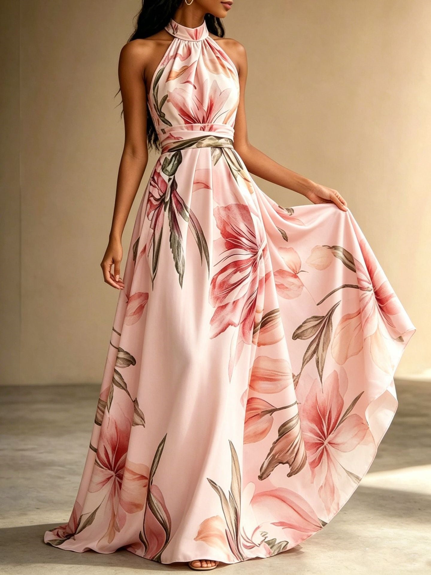 La Robe “Élégance Florale” – La Féminité en Mouvement par Amelva