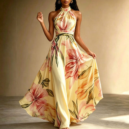 La Robe “Élégance Florale” – La Féminité en Mouvement par Amelva