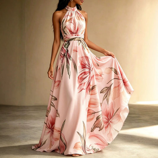 La Robe “Élégance Florale” – La Féminité en Mouvement par Amelva