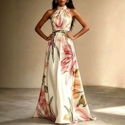 La Robe “Élégance Florale” – La Féminité en Mouvement par Amelva
