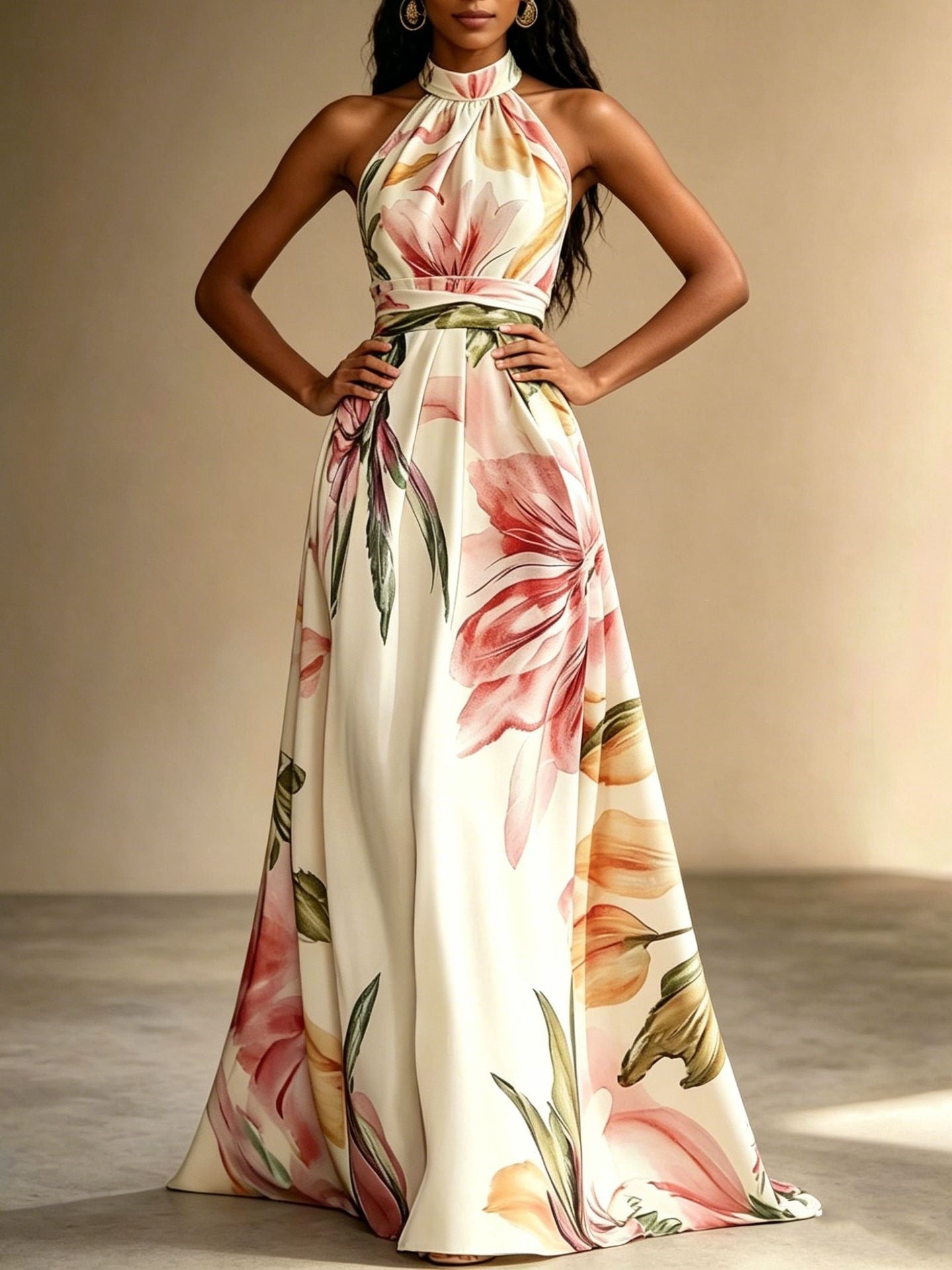La Robe “Élégance Florale” – La Féminité en Mouvement par Amelva